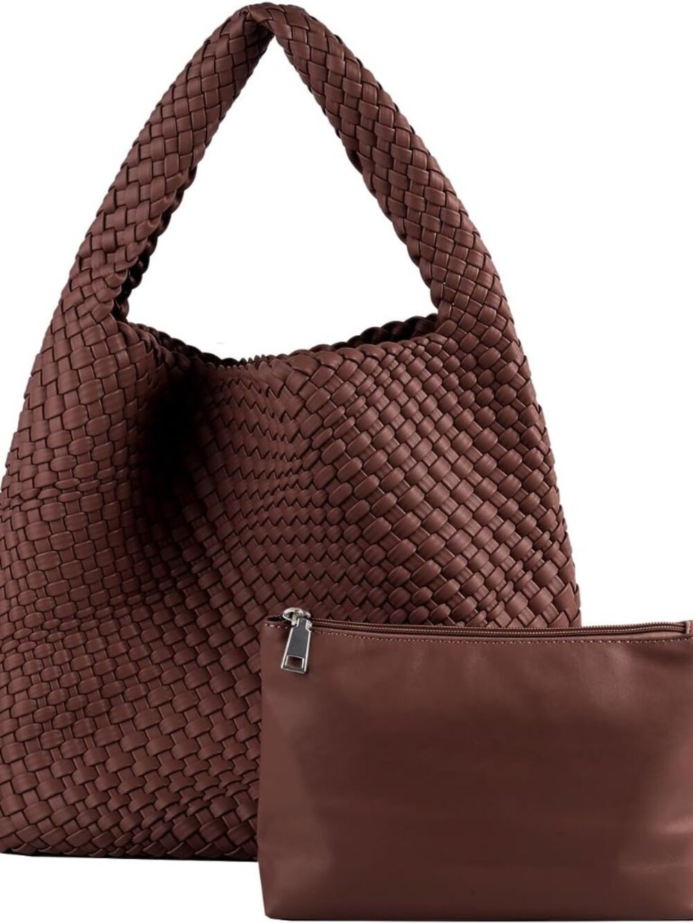 Woven Tote Bag for Women with Purse